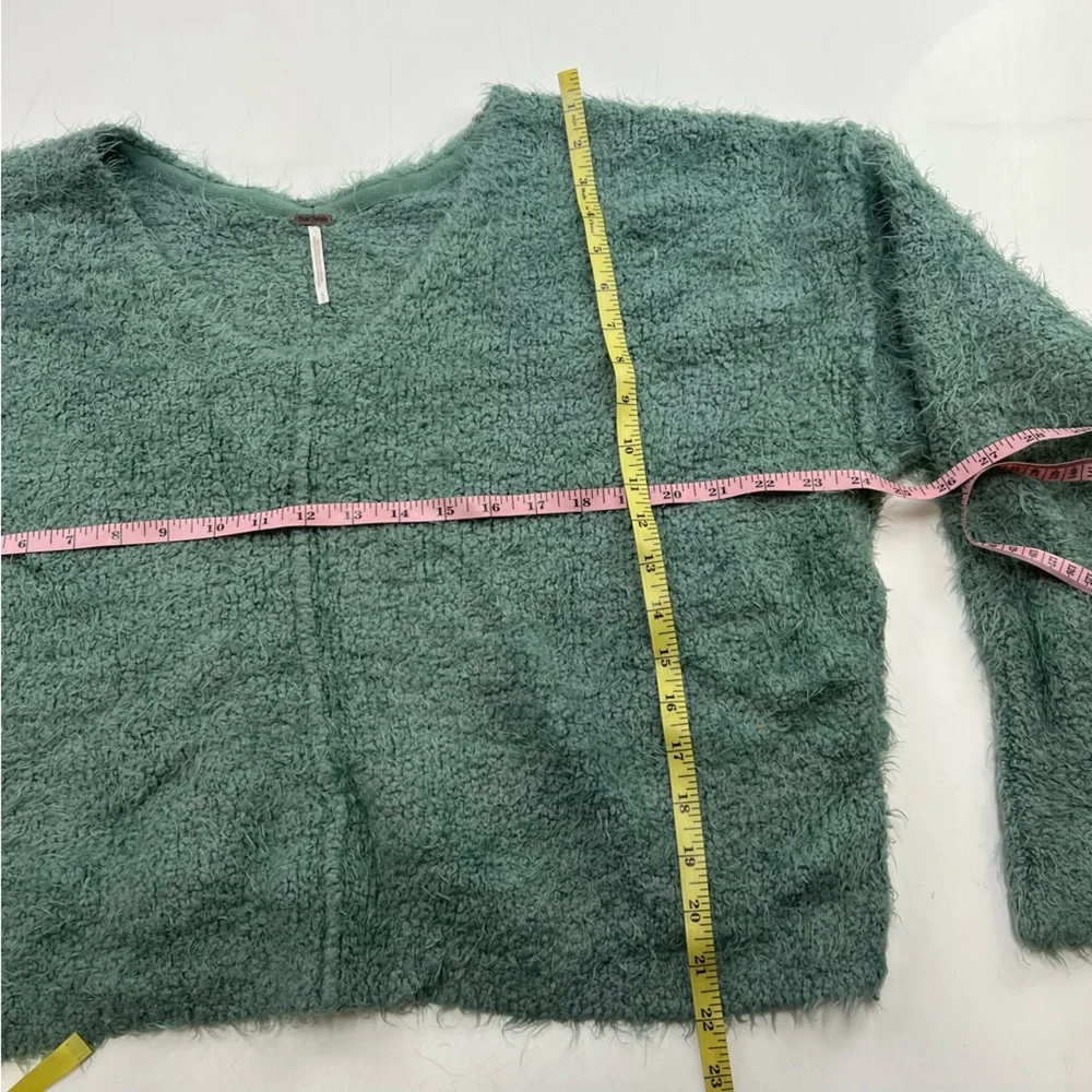 Free People Soft V-Neck Sweater - Mint Green - Picture 5 of 6